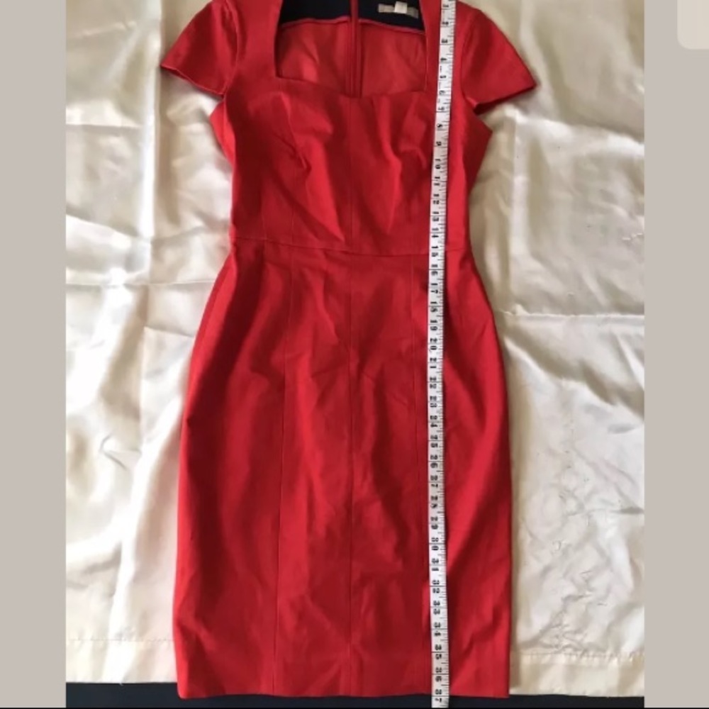 Banana Republic || $140 Red Mid Cap Dress - Picture 6 of 8